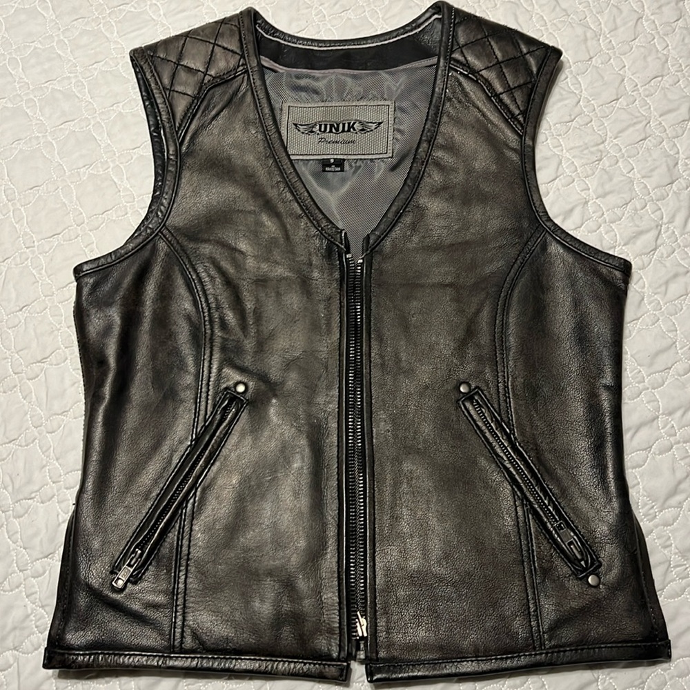 Genuine Leather Motorcycle vest